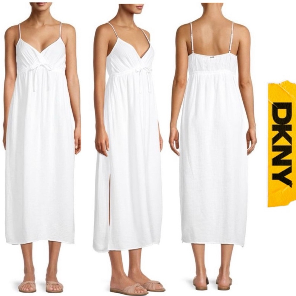 DKNY - Soft White Beach Coverup - Large